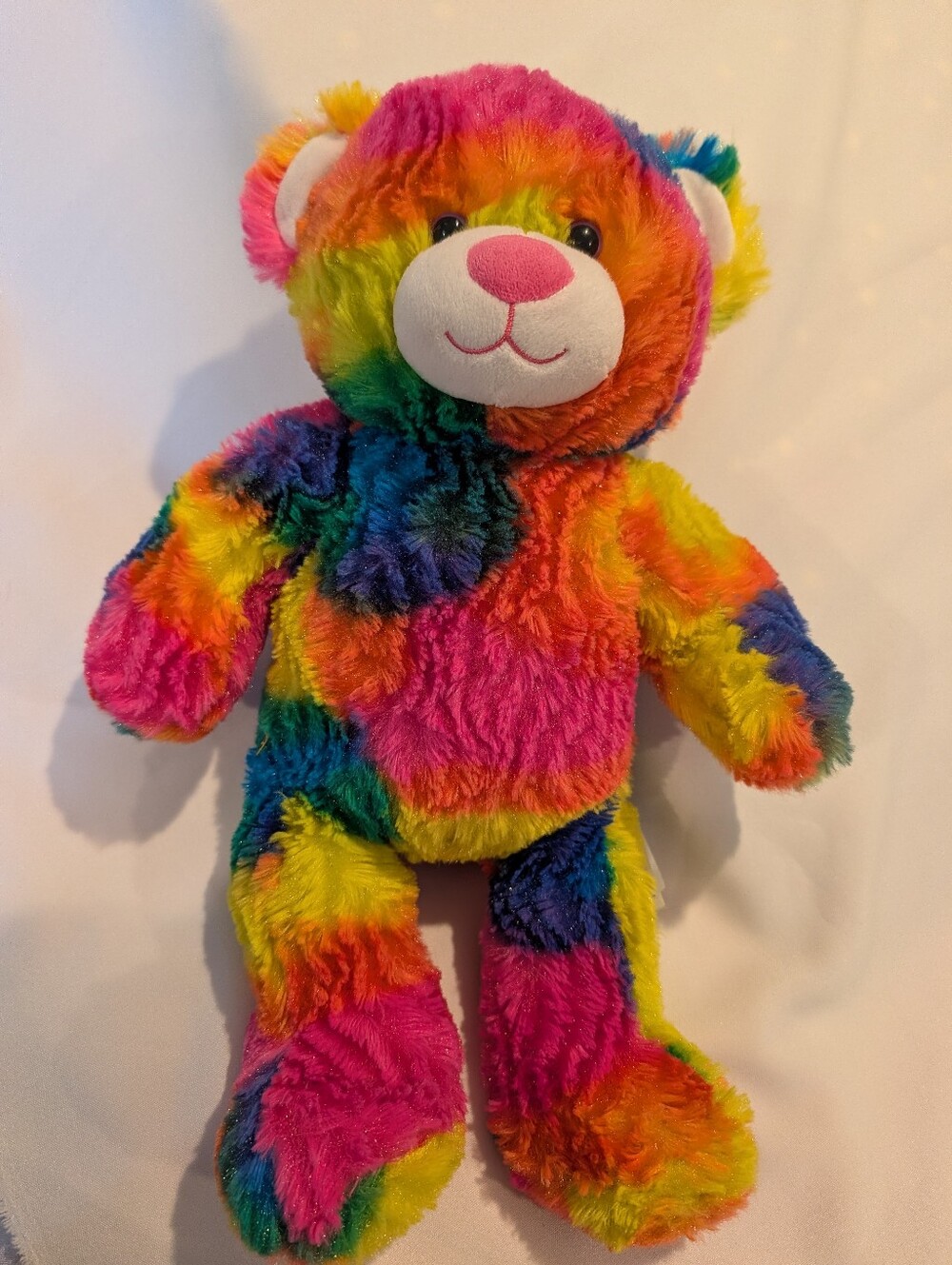 Tie Dye Build A Bear Plush Teddy Bear - Colorful Soft Kids Toy